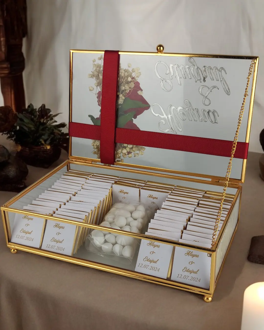 Tristan Gold Kız İsteme Söz Nişan Çikolatası - Görsel 3