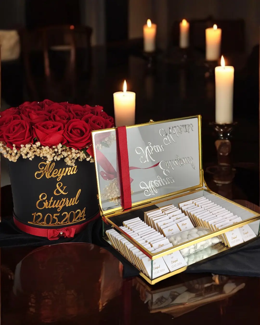 Wyatt Söz Nişan Kız İsteme Çikolatası ve İsteme Çiçeği Seti - Görsel 2