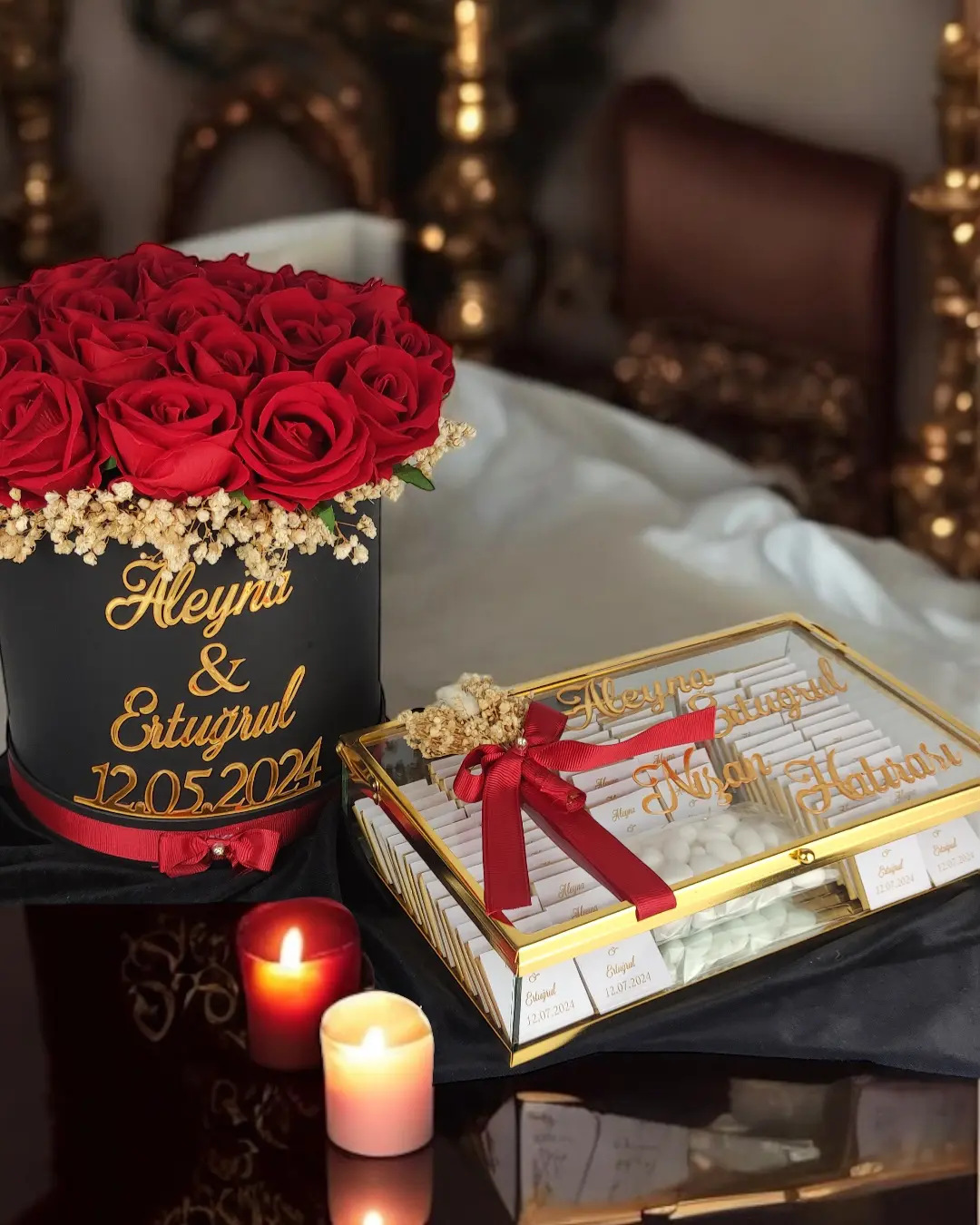 Wyatt Söz Nişan Kız İsteme Çikolatası ve İsteme Çiçeği Seti - Görsel 3